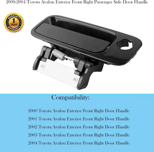 Miniatura 2 de Manija de puerta exterior exterior del lado del pasajero delantero derecho para Toyota Avalon 2000 2001 2002 2003 2004 Reemplazar OEM # 80339