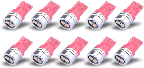 Miniatura 6 de iBrightstar Bombillas LED de cuña T10 W5W con chipsets 3030 extremadamente brillantes 168 175 194 2825 para luces de placa de matrícula, mapa Azul
