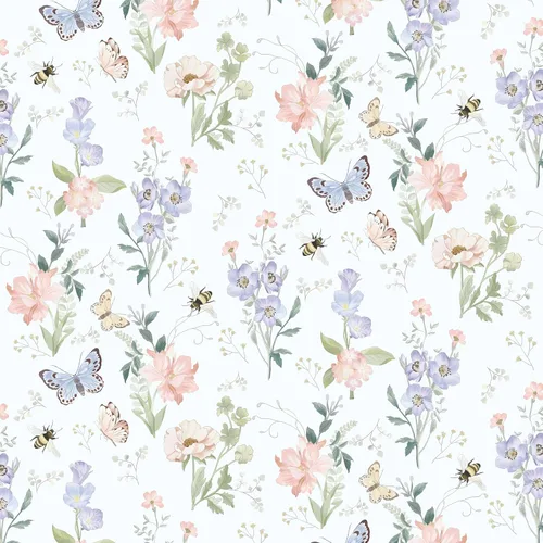 Miniatura 15 de Timeet Papel tapiz vintage para despegar y pegar, papel tapiz floral bohemio, papel de contacto de mariposa, papel de pared autoadhesivo extraíble