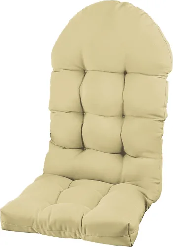Miniatura 37 de Cojín para silla Adirondack, cojín para silla mecedora 44x19.4x4 pulgadas, cojines de respaldo alto para patio de arriba y abajo con lazos