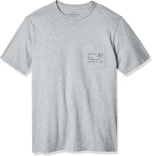 vineyard vines Camiseta vintage de manga corta para hombre con bolsillo de ballena