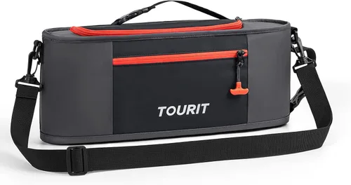 TOURIT Cooler Bag - Funda aislante para 6 latas, pequeños accesorios de golf suaves para hombres, cabe discretamente en bolsa de golf