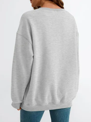 Miniatura 49 de EFAN Sudaderas de gran tamaño con cuello redondo Y2K para mujer, sudaderas con capucha para otoño, moda 2025, ropa para adolescentes y niñas, lindo