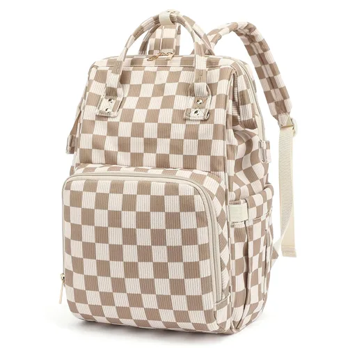Miniatura 12 de Mochila para pañales de bebé para mamá, bolsa de pañales de gran capacidad para viajes para niños y niñas con correas para cochecito