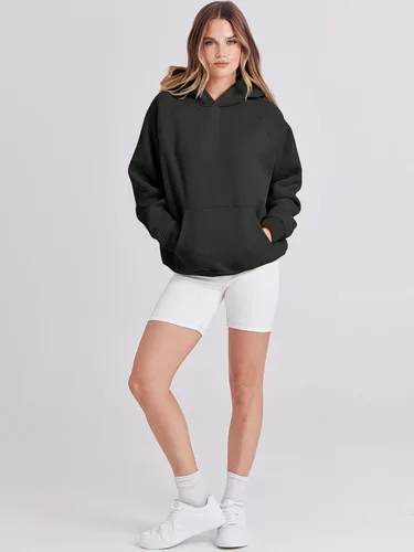 Miniatura 5 de ANRABESS - Sudaderas con capucha para mujer, sobre talla, de vellón de manga larga, modelo de 2024, para otoño