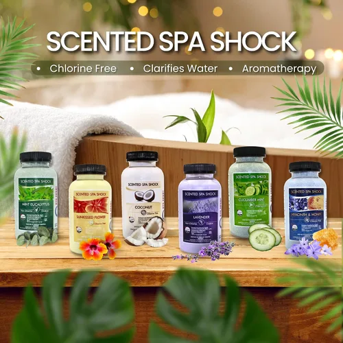 Miniatura 7 de Coconut Aromatherapy Spa Shock para jacuzzis y spas Tratamiento de choque oxidante sin cloro para jacuzzis Compatible con tabletas de bromo