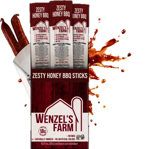 Miniatura 11 de Wenzel's Farm Palitos de tocino y carne de res │ Palitos de aperitivos │ Sabrosos, ahumados naturalmente │ Alto en proteínas, bajos en carbohidratos