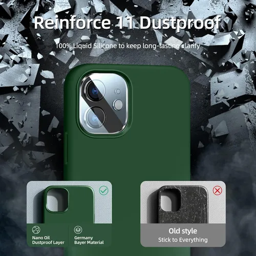 Miniatura 4 de Funda de silicona para iPhone 11 con protector de pantalla, funda de silicona para iPhone 11 i Phone 11 funda para, delgada funda protectora