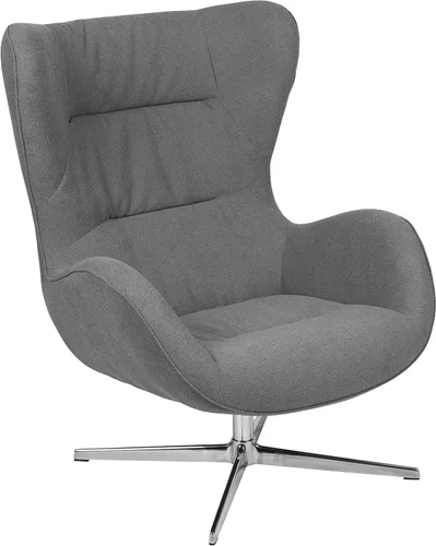 Miniatura 38 de Flash Furniture Egg Series Grey LeatherSoft Silla de recepción lateral Gris Leathersoft