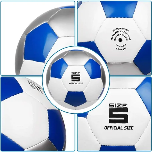 Miniatura 5 de Pelota de entrenamiento de fútbol, pelotas de fútbol de práctica, tamaños clásicos 5 para jóvenes, adultos, perfectas para partidos o juegos al aire