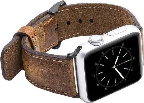 Miniatura 5 de Tuscany - Correa de reloj de cuero prémium para Apple Watch Series 11, 10, 1.654 in, Series 9, 8, 7, 6, 5, 4, 3 y SE 3/2/1 de 1.614 pulgadas, 1.575