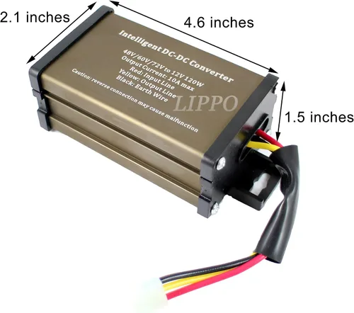 Miniatura 2 de Pro Chaser Carrito de golf DC-DC 72V 60V 48V Voltaje a 12V reductor de voltaje reductor regulador 120W 10A