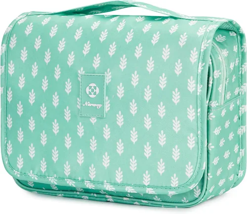 Miniatura 8 de Narwey Pequeña bolsa de aseo de viaje colgante para mujer, bolsa de viaje para artículos de tocador, bolsa organizadora de maquillaje, bolsas