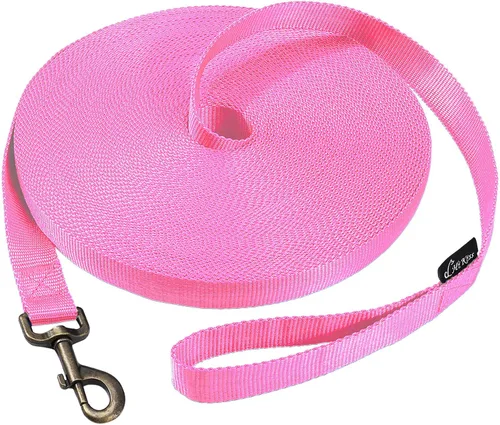 Miniatura 43 de Hi Kiss Correa de Entrenamiento de Obediencia y Agilidad para Perros/Cachorros - 15 pies 20 pies 30 pies 50 pies 100 pies - Ideal para Jugar