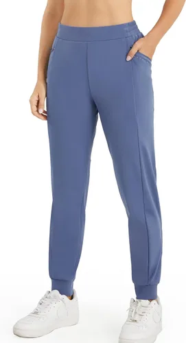Miniatura 2 de PERSIT Pantalones deportivos con forro polar para mujer, resistentes al agua, pantalones de correr con bolsillos