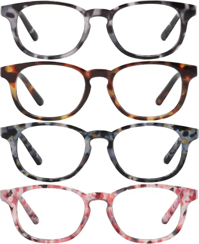 Miniatura 11 de Przene Gafas de lectura para hombres y mujeres, con bloqueo de luz azul, bisagras de resorte, paquete de estilo ligero