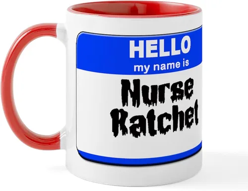Miniatura 21 de CafePress Taza de café de cerámica con texto en inglés «Hello My Name Is Mary», de 11 oz (11.0 fl oz)