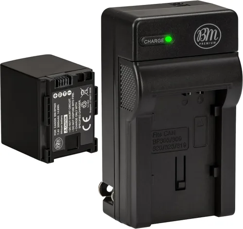 BM BP-820 Batería y cargador para Canon VIXIA HF G50, HF G60, HF G70, XA40, XA45, XA50, XA55, GX10, HF G20, HF G21, HFG30, HFG40, XA10, XA11, XA11,