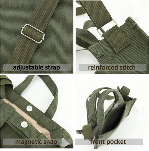 Miniatura 3 de UERRUAM Bolso de mano para mujer, bolsa de pana de trabajo, bolso cruzado para mujer, bolsas de viaje, bolsos de mano para uso diario
