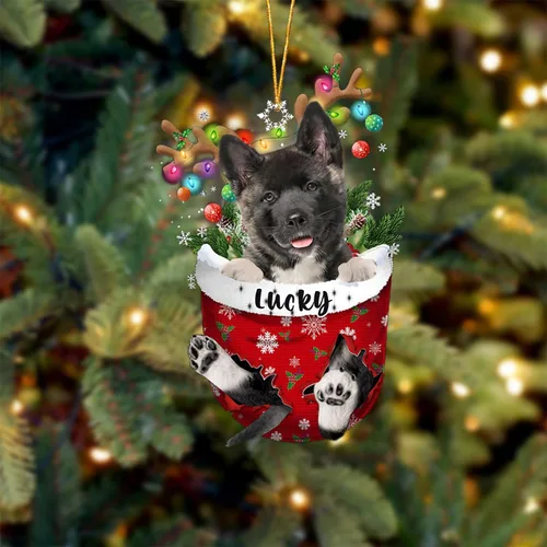 Miniatura 122 de Adorno de Navidad personalizado para perro Airedale Terrier en bolsillo de nieve, adorno para árbol de Navidad, idea de regalo para amantes
