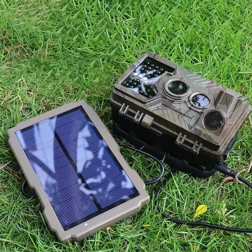 Miniatura 6 de SUNTEKCAM - Panel solar para cámara de sendero, kit de cargador de batería solar 12V/1A 6V/2A con batería de litio recargable de 3000 mAh
