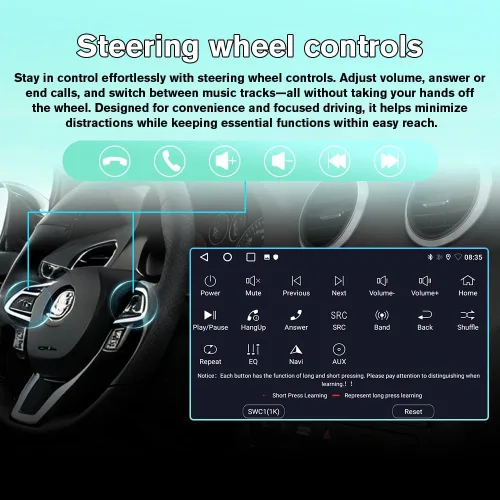 Miniatura 5 de Radio Android para Ford F150 2009-2012 0nly Fit Auto AC, con pantalla táctil de 9 pulgadas, 2GB+64GB, compatible con Carplay, Android Auto, SWC