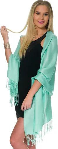 Miniatura 48 de Pashminas, chales y mantones para usar con vestidos de noche y en bodas, grandes y suaves