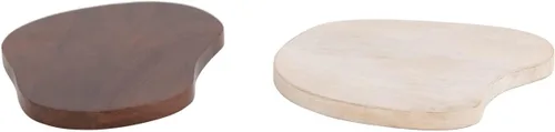 Miniatura 3 de Bloomingville Juego de 2 tablas de cortar y queso con forma orgánica de madera de mango