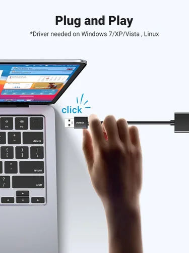 Miniatura 10 de UGREEN Adaptador USB a Ethernet, Adaptador Ethernet Plug and Play de 1000Mbps con USB 3.0, Sin Necesidad de Controlador, Dongle de Red LAN RJ45