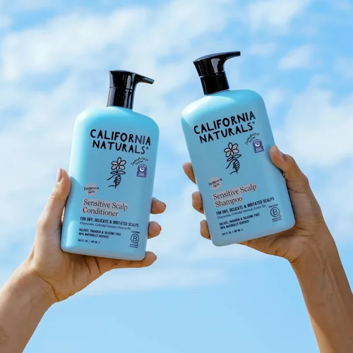 Miniatura 8 de California Naturals Juego de champú y acondicionador para cuero cabelludo sensible, calmante y suave para todo tipo de cabello, sin fragancia, avena