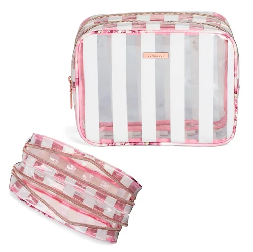 Miniatura 11 de Conair Set de 5 piezas de artículos de tocador y bolsa de cosméticos por menos de $30, incluye 4 bolsas de maquillaje y 1 peine de viaje
