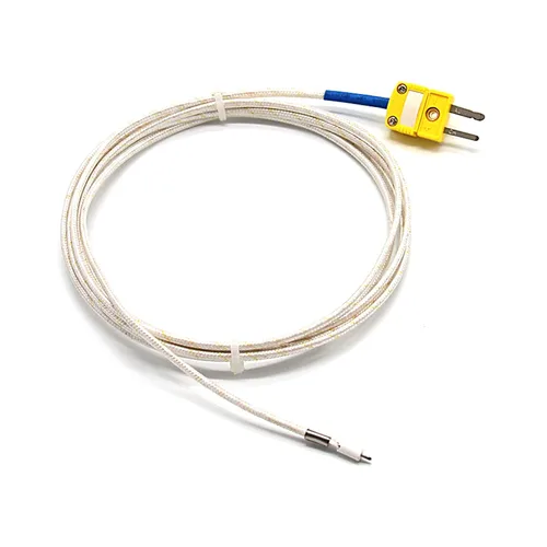 Miniatura 2 de T-PRO Cable de termopar tipo K para fibra de vidrio de muy alta temperatura (32.0-1,832.0 °F) (cable de 1M)