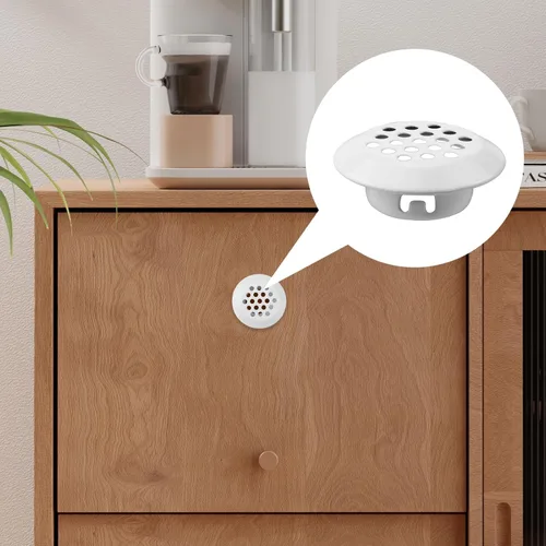 Miniatura 5 de Semetall Air Vents - Paquete de 20 rejillas de ventilación circulares de acero inoxidable de 0.748 in (0.75 pulgadas) para cocina, baño, gabinete