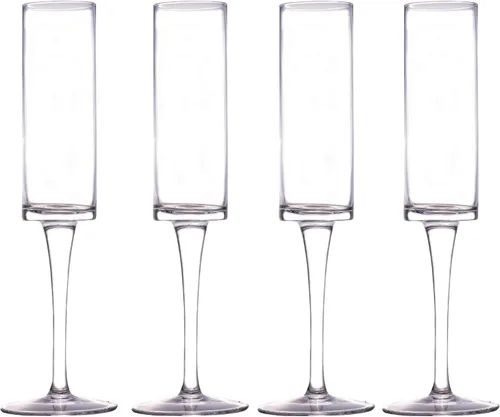 Miniatura 6 de LEMONSODA Copas de champán de vidrio (6 oz/6.1 fl oz) (juego de 4)