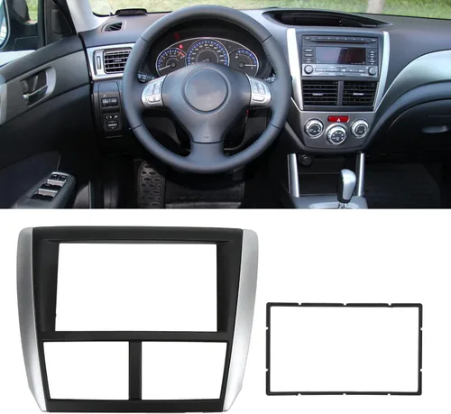Miniatura 4 de Fydun Auto Dash Audio Fascia, 2DIN DVD Panel Marco Navegación Trim Tablero de Audio Marco de Reemplazo para Forester Impreza