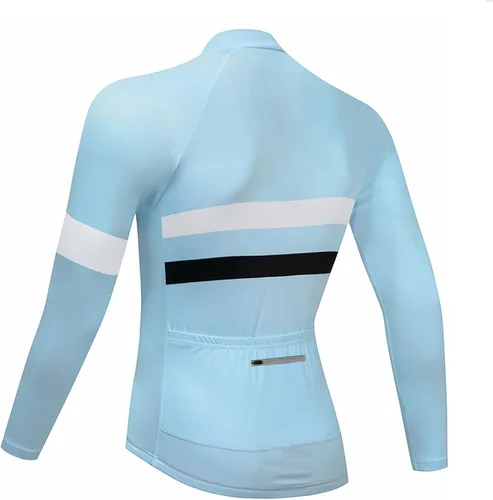 Miniatura 2 de Coconut Ropamo CR - Camiseta de ciclismo de manga larga para hombre con 3+1 bolsillos con cremallera, ropa de ciclismo de secado rápido transpirable