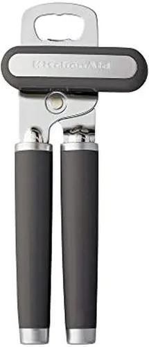 Miniatura 13 de KitchenAid - Abrelatas multifunción clásico y abrebotellas de fácil uso, rueda de corte de acero inoxidable ultra afilada, mangos ergonómicos Negro