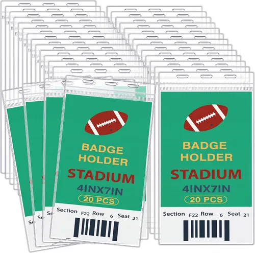 Miniatura 11 de Patelai 50 fundas protectoras de plástico de 4 x 7 pulgadas, fundas protectoras de vinilo transparente para tarjetas de credencial, fundas