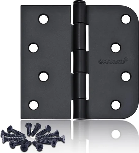 Miniatura 7 de Bisagras de puerta de 4 x 4 pulgadas para madera, paquete de 18 bisagras de puerta de bronce aceitado para puertas interiores, bisagras resistentes