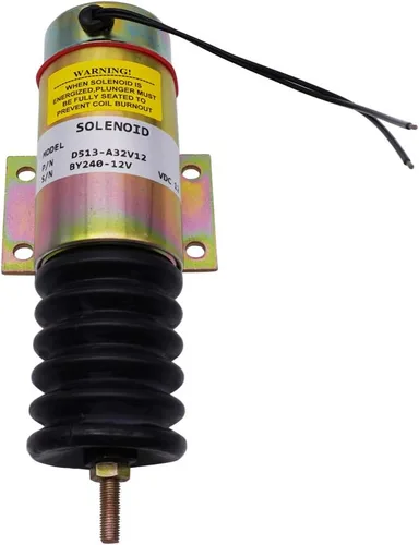 Miniatura 3 de Solenoide de apagado de combustible D513-A32V12 D513A32V12 2001-12E2U1 2 cable 12v reemplaza a Trombetta