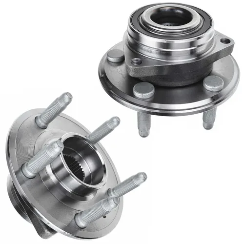 Miniatura 10 de Detroit Axle - 2 Cubos de Cojinetes de Rueda Delantera para Dodge Ram 1500 2009-2011, Conjunto de Cojinetes de Rueda y Cubos 2010, Par de Cubos