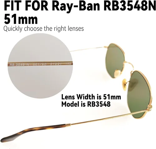 Miniatura 2 de Lentes de repuesto para gafas de sol Ray-Ban RB3548N 2.008 in