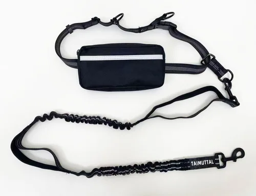 Miniatura 8 de Correa de perro manos libres con cinturón de cintura y bolsa grande, correa de cintura para pasear perros, correr, senderismo y trotar, asas Para 1