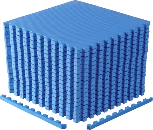 Miniatura 20 de CAP Puzzle Exercise Mats 1” Thick EVA Interlocking Foam Tiles for Home Gym Flooring Multiple Options Diamond - Negro