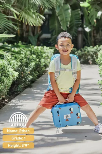 Miniatura 8 de UNINNI Mochila de poliéster resistente al agua de gran capacidad, ligera, cómoda, diseños coloridos, Golf (verde azulado)