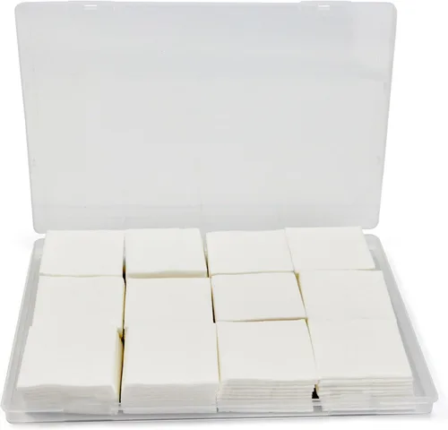 Miniatura 9 de PINGMIC Parches de limpieza de pistolas de 1800/1400/600 en caja, paño altamente absorbente de 2", parches de pistola sin pelusa para .22 a .45 Cal