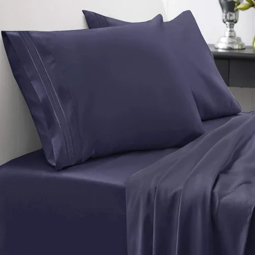 Miniatura 10 de Sweet Home Collection Juego de sábanas de 1800 hilos, sábanas de microfibra cepillada suave de calidad egipcia, juego de ropa de cama de lujo