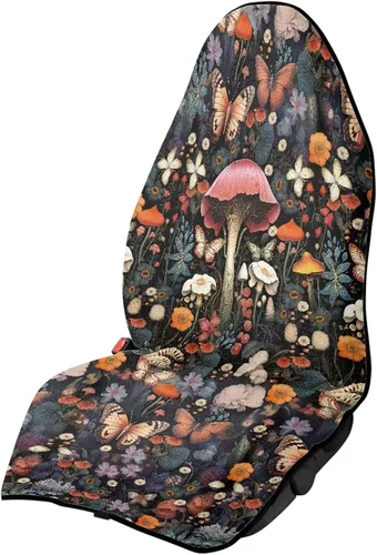 Miniatura 10 de Fundas de Asiento de Coche con Diseño de Sudadera de Girasol y Bandera Estadounidense para Coche, Camión, SUVs, Protector de Asiento Impermeable