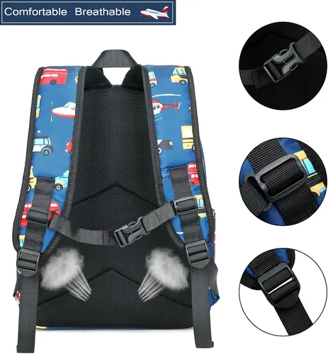 Miniatura 3 de CAMTOP - Conjunto de mochila y lonchera con estampados divertidos para niños de preescolar y primaria