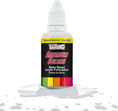 Miniatura 22 de U.S. Art Supply Pintura acrílica transparente Chartruesse para aerógrafo, 8 onzas, lista para rociar, pintura con pincel de aire para uñas, modelos